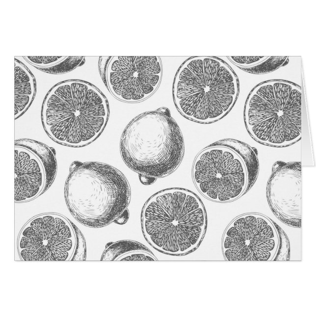 Hand drawn lemon pattern (Front Horizontal)