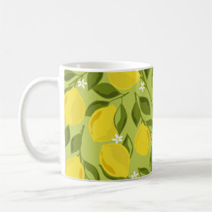 Hand Drawn Lemons Colourful Wallpaper Coffee Mug