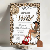 Hand Drawn Let's Get Wild Adult Birthday Party Inv
