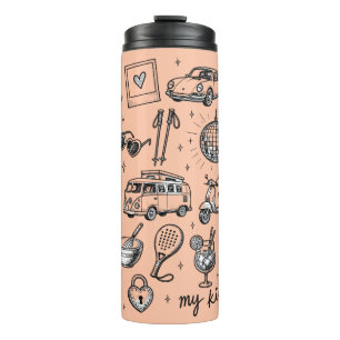 Hand Drawn Lifestyle Clipart Bundle,  Thermal Tumbler