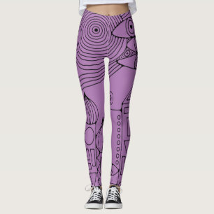 Hand Drawn Lines By EDDArt - Come together 1 Leggings