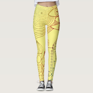 Hand Drawn Lines By EDDArt - Come together 4 Leggings