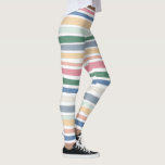 Hand Drawn Lines Colourful Striped Leggings<br><div class="desc">Hope you like this fun design. Customise it with your own text too. And check my shop for matching items like tshirts,  towels,  wrapping paper,  cards and more! If you'd like something custom please drop me a note. Thanks for checking out my designs!</div>