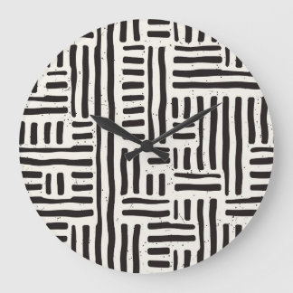 Hand-drawn lines, grungy seamless texture. large clock