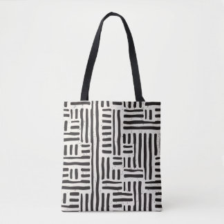 Hand-drawn lines, grungy seamless texture. tote bag