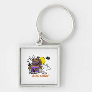 Hand Drawn Little Boo Crew Halloween Key Ring