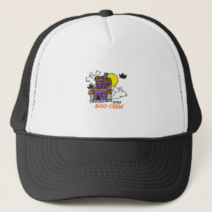 Hand Drawn Little Boo Crew Halloween Trucker Hat
