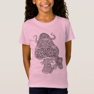 Hand Drawn Magic Mushrooms Doodle T-Shirt