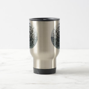 Hand-drawn Mandala in Jeju Travel Mug