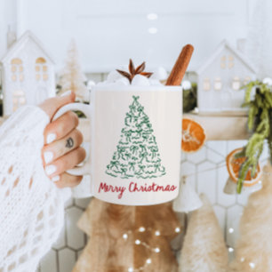 Hand Drawn Merry Christmas Mug