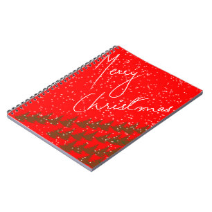 Hand-Drawn Merry Christmas Notebook