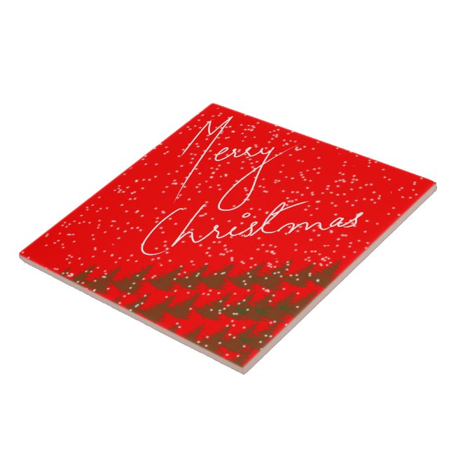 Hand-Drawn Merry Christmas Tile (Side)