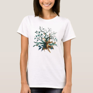 Hand-Drawn Nature & Abstract Art Women’s Basic T-Shirt