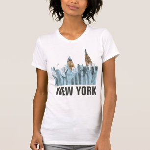 Hand Drawn New York City, NY T-Shirt