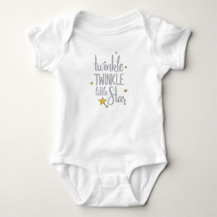 Hand Drawn Nursery Rhymes Image Twinkle Twinkle Baby Bodysuit