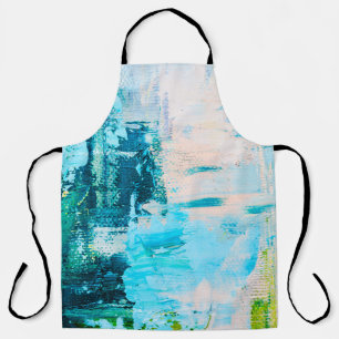 Hand drawn oil painting. Abstract art background. Apron
