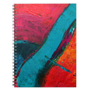 Hand drawn oil painting. Abstract art background. Notebook