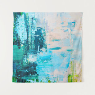 Hand drawn oil painting. Abstract art background. Tapestry