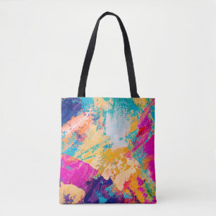 Hand drawn oil painting. Abstract art background.  Tote Bag