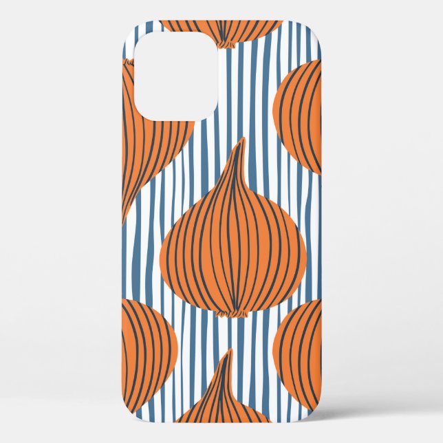 Hand drawn onion bulb vegetable wallpaper. Modern  Case-Mate iPhone Case (Back)