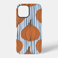 Hand drawn onion bulb vegetable wallpaper. Modern