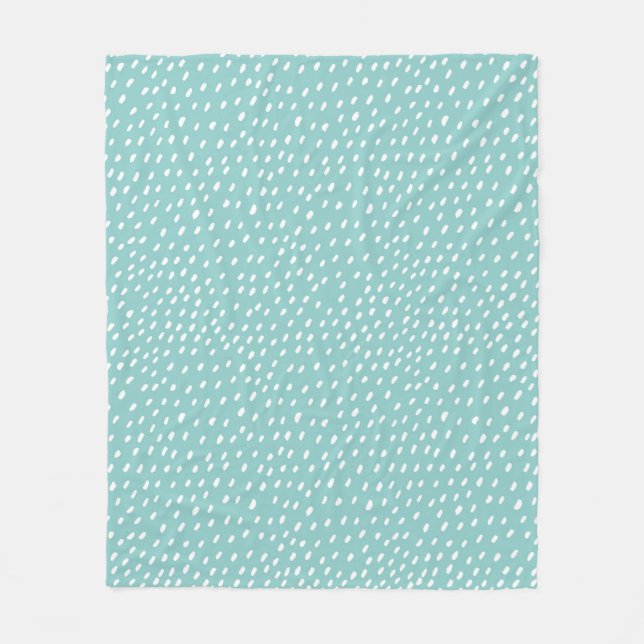 Hand drawn pattern fleece blanket (Front)