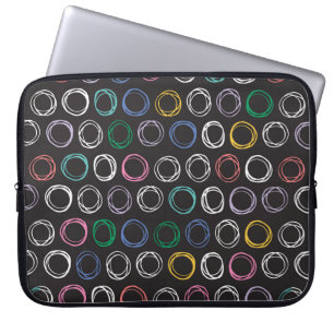 Hand drawn pattern with brushed lines seamless pat laptop sleeve