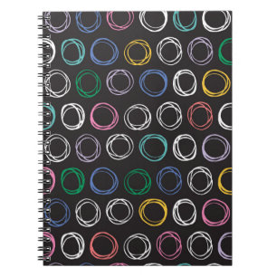 Hand drawn pattern with brushed lines seamless pat notebook