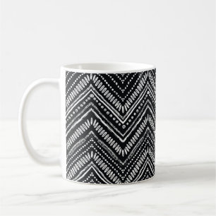 Hand drawn pattern. Zigzag and stripe line, tribal Coffee Mug