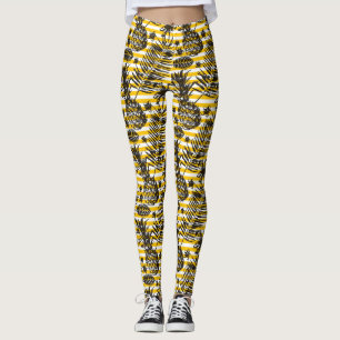 Hand Drawn Pineapples Leggings