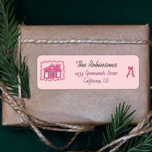 Hand Drawn Pink Coquette Christmas Doodles