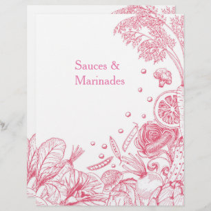 Hand Drawn Pink Vegetables Recipe Category