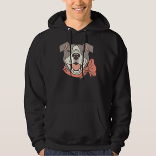 Hand Drawn Pitbull Cute Dog Hoodie