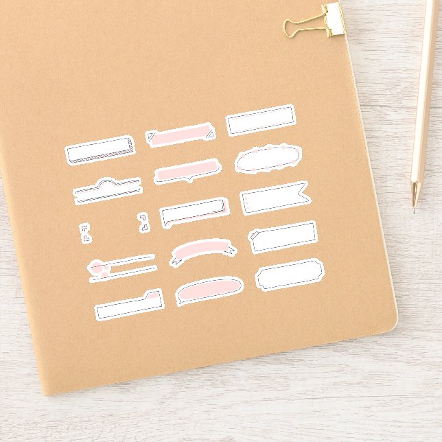 Hand Drawn Planner Frame Stickers (Notebook)