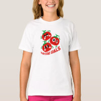 Hand-drawn Playful Trio of Kawaii Tomato Faces