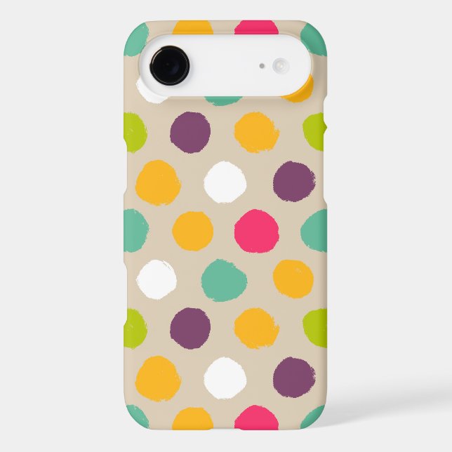 Hand-drawn polka dot pattern Case-Mate iPhone case (Back)