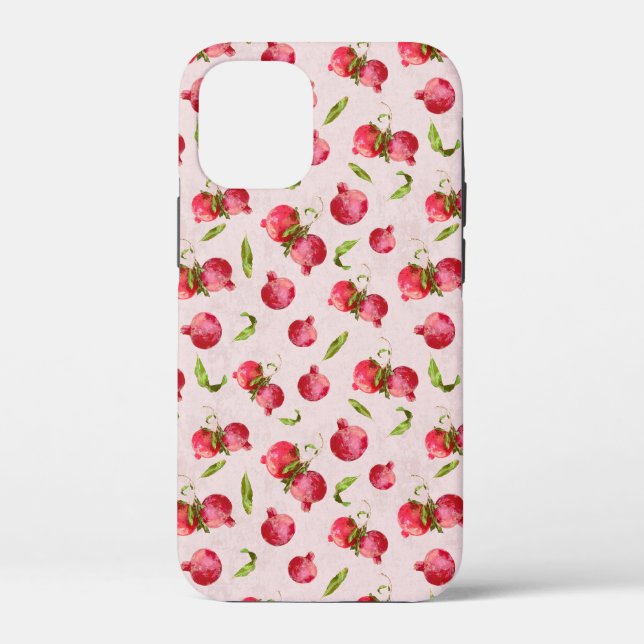 Hand Drawn Pomegranate Botanical Illustration Case-Mate iPhone Case (Back)