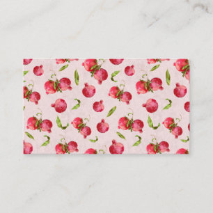 Hand Drawn Pomegranate Botanical Illustration Place Card