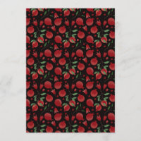 Hand-drawn Pomegranate Fruits Seamless Pattern