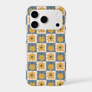 Hand Drawn Pumpkin Check Print