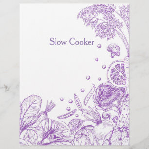 Hand Drawn Purple Vegetables Recipe Category