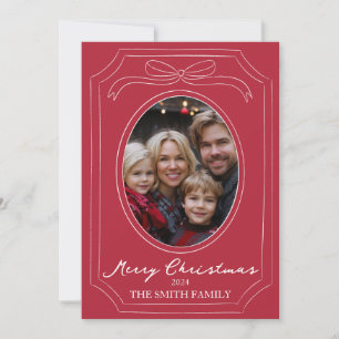 Hand Drawn Red Christmas Card