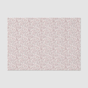 Hand-drawn Red Winterberry Branches Tissue Paper