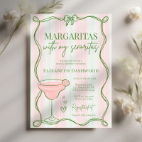 Hand Drawn Retro Margaritas Cocktail Bridal Shower