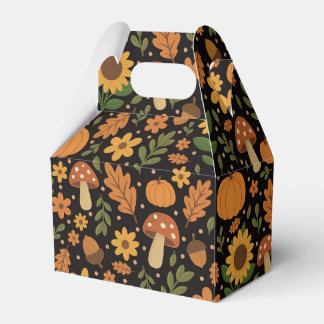 Hand Drawn Rustic Fall Pattern Favor Box