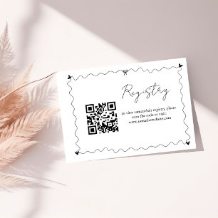 Hand drawn Scribble illustrations Wedding  Enclosure Card