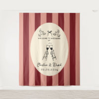 Hand Drawn Scribble Wedding Welcome Sign