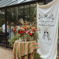 Hand Drawn Scribble Wedding Welcome