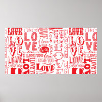 hand-drawn seamless background with love doodles 