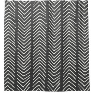 hand drawn seamless pattern design. Vintage illust Shower Curtain